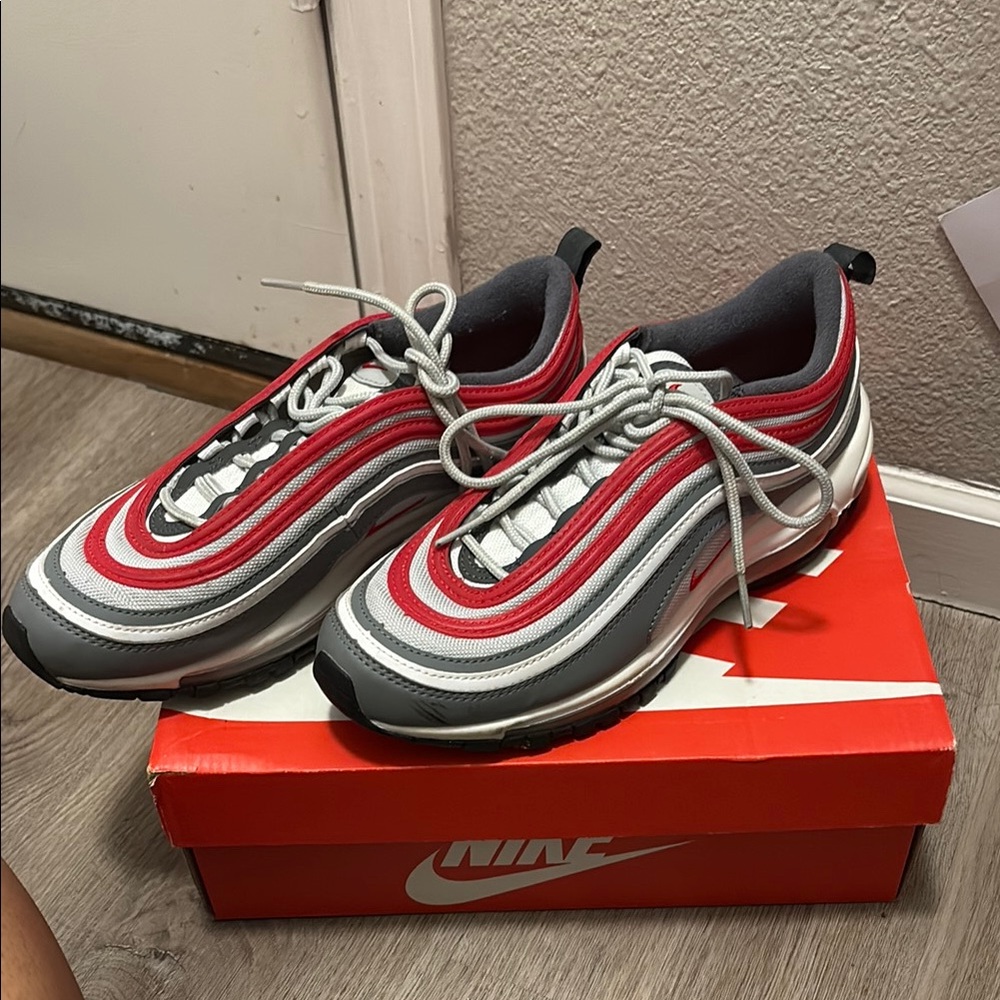 Nike Air Max 97 Red and Black Sneakers
